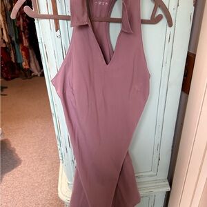 Calvin Klein Backless Mauve Dress